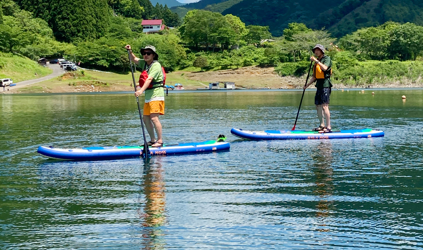 静かな湖面の草木湖は初心者にもオススメ！